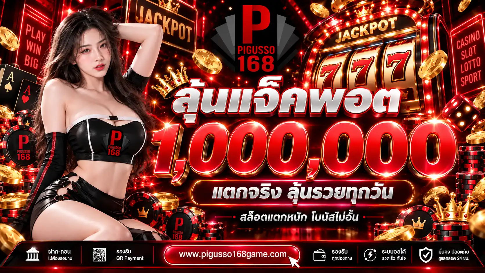 PIGUSSO168 ทางเข้าหลักสล็อตเว็บตรงอันดับ 1 รวมเกมดัง ระบบออโต้